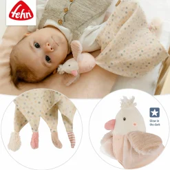 Musselin-Schmusetuch Vogel