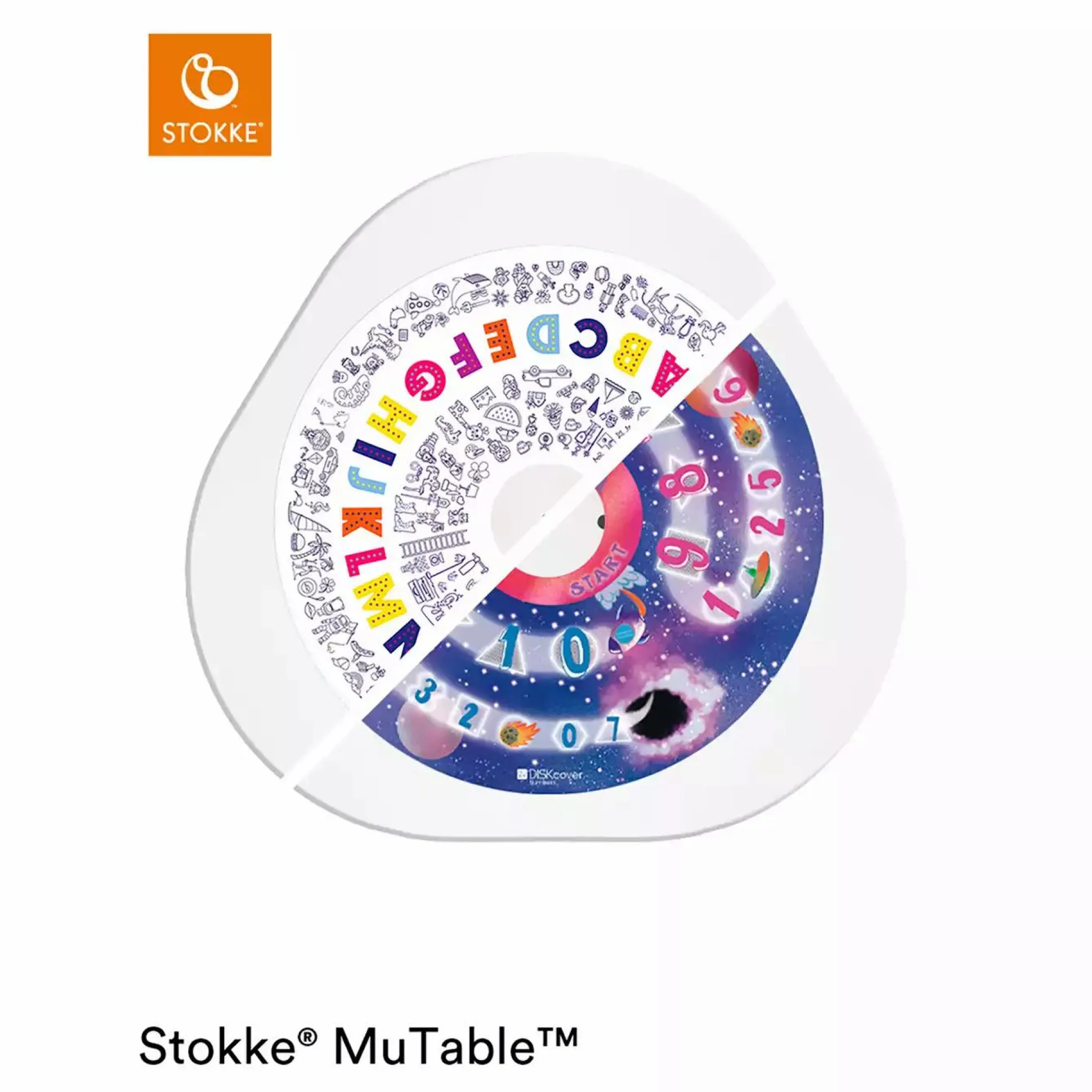 MuTable DISKcover Spielscheibe Buchstaben & Zahlen