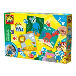 My first - Fingerfarbe Handabdruck Tiere