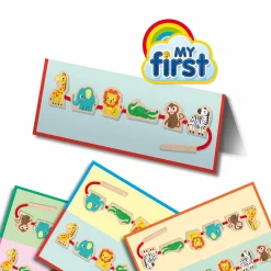 My first - Holztiere-Perlen auffädeln