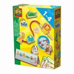 My first - Holztiere-Perlen auffädeln