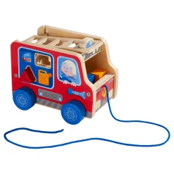 Nachziehspielzeug Feuerwehrauto