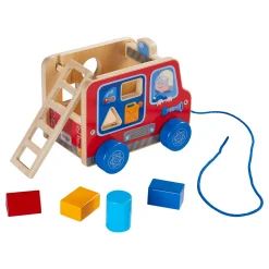 Nachziehspielzeug Feuerwehrauto