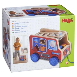 Nachziehspielzeug Feuerwehrauto