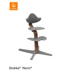 Nomi® Hochstuhl Walnut Grey