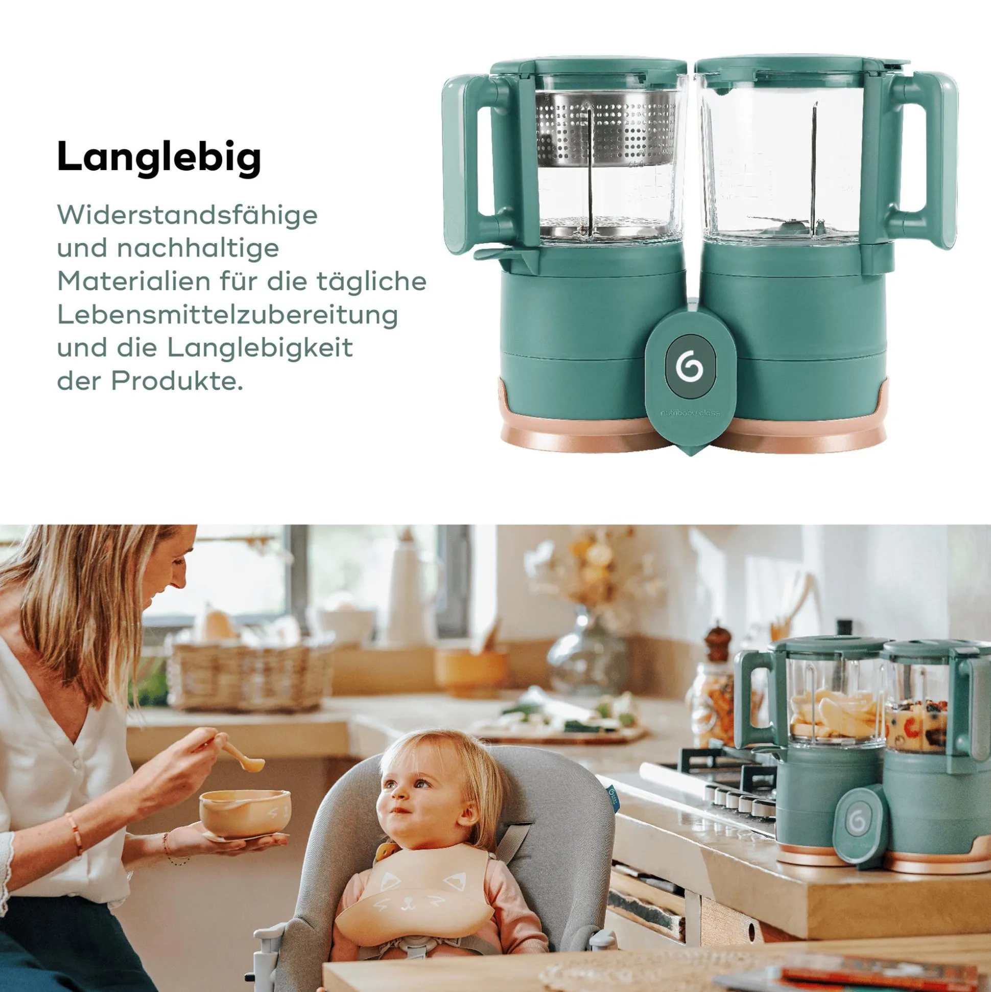 Nutribaby Glass Green Forest