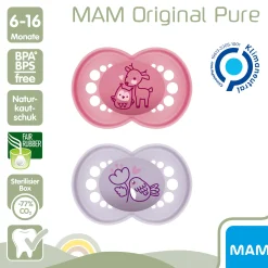 Original matt Latex 6 - 16 Monate 2 Stück Reh/Vogel