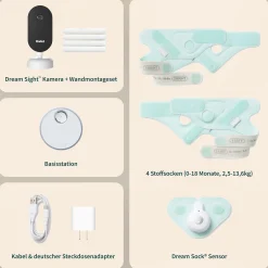 Owlet Dream Bundle: Dream Sock + Owlet Dream Sight Baby Kamera Mint