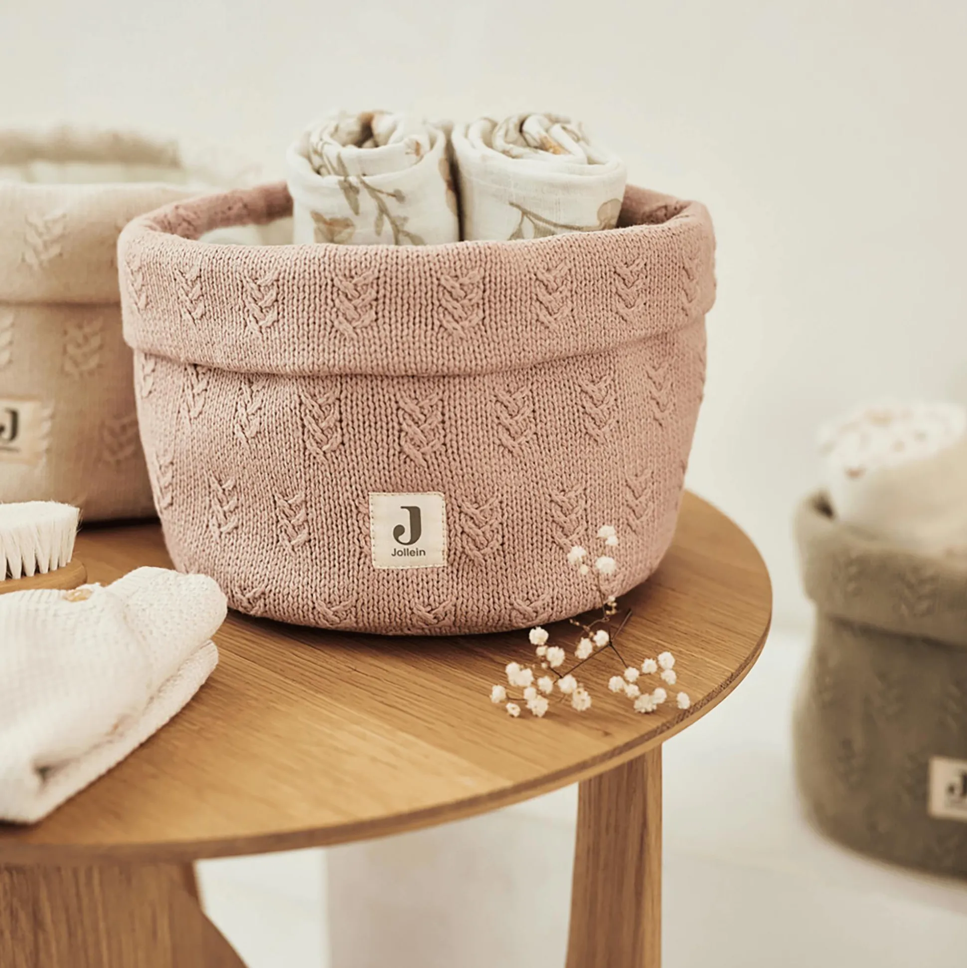 Pflegekörbchen Grain Knit Wild Rose