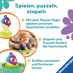 Play+ Baby-Stapel-Puzzle Vogelnest
