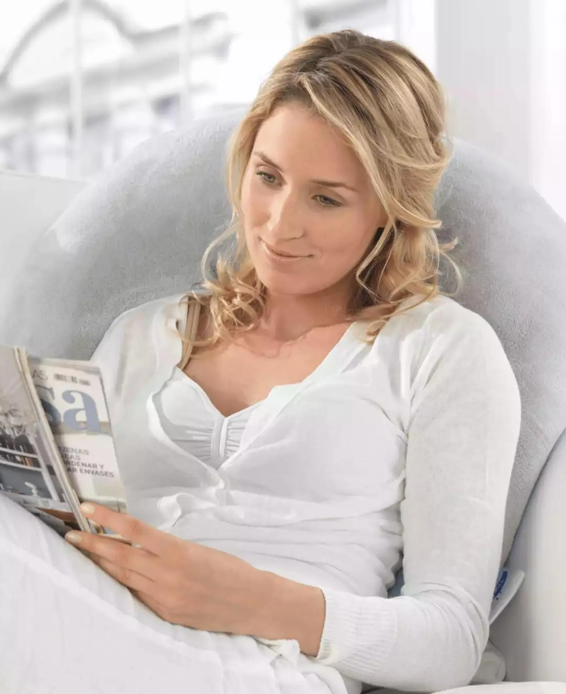 Plüschmond Silbergrau