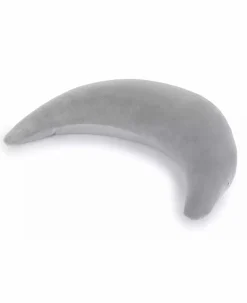 Plüschmond Silbergrau