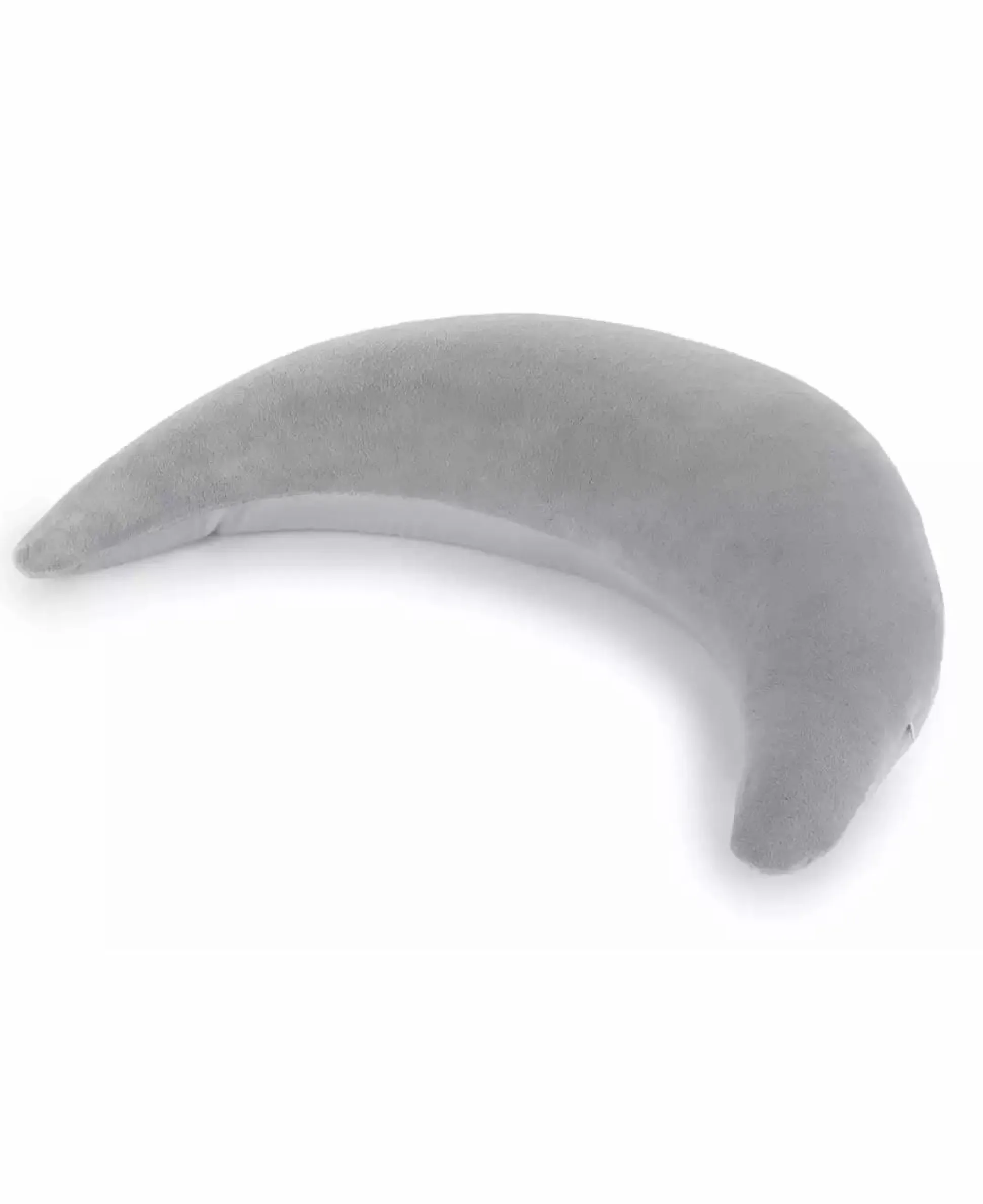 Plüschmond Silbergrau