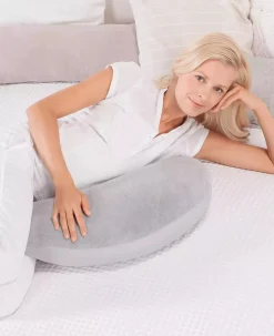 Plüschmond Silbergrau