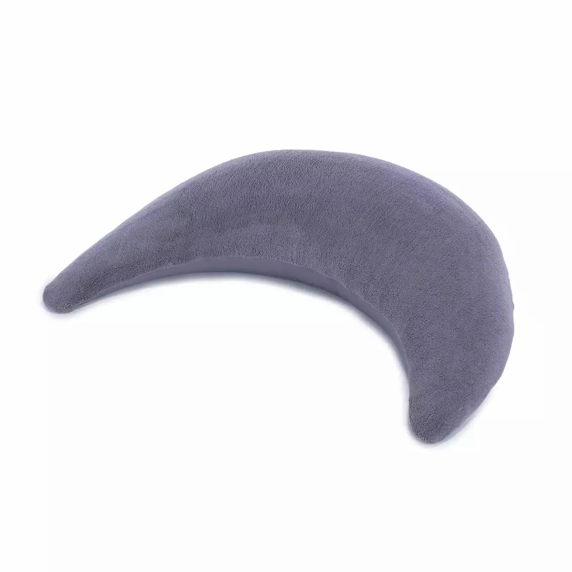 Plüschmond Steingrau