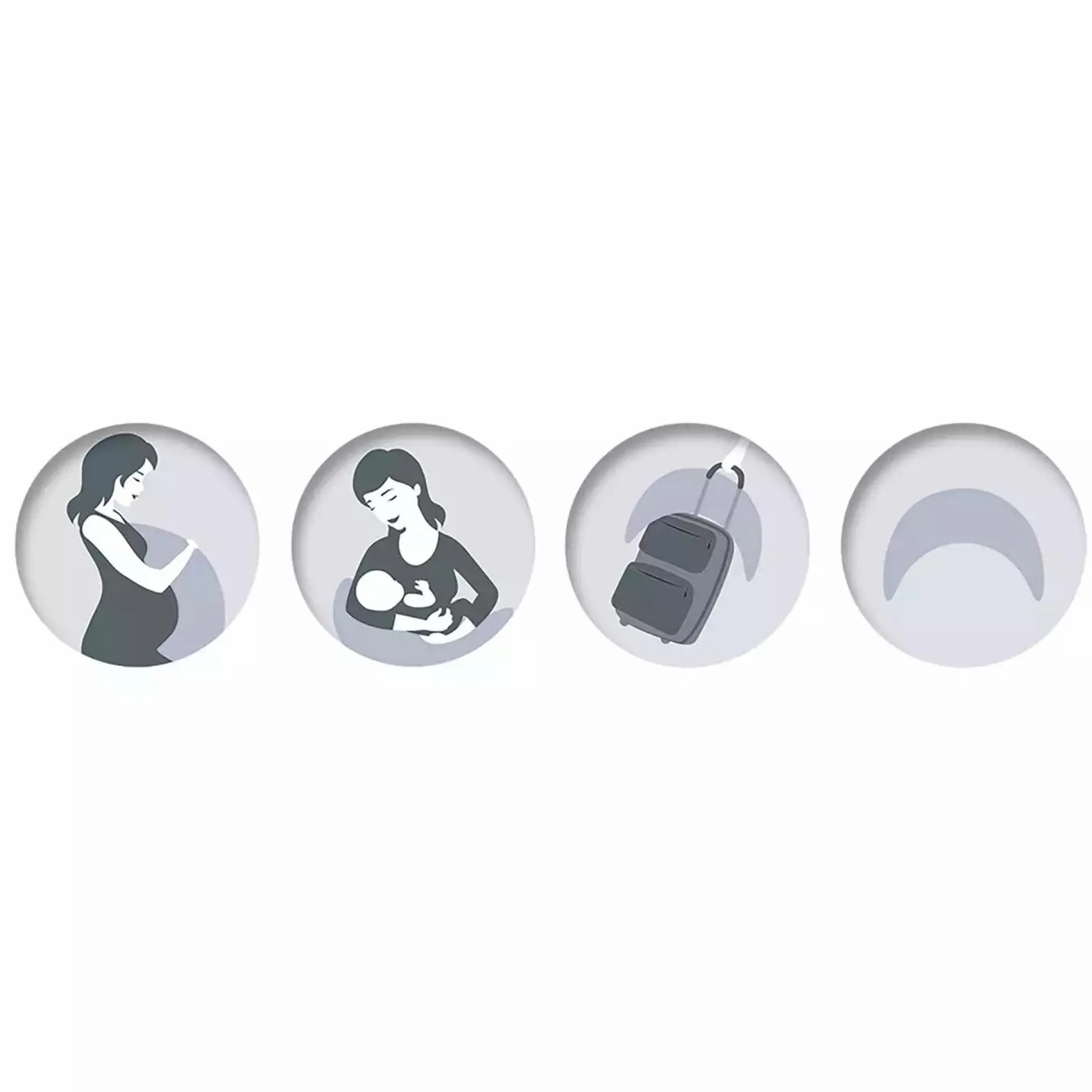 Plüschmond Steingrau