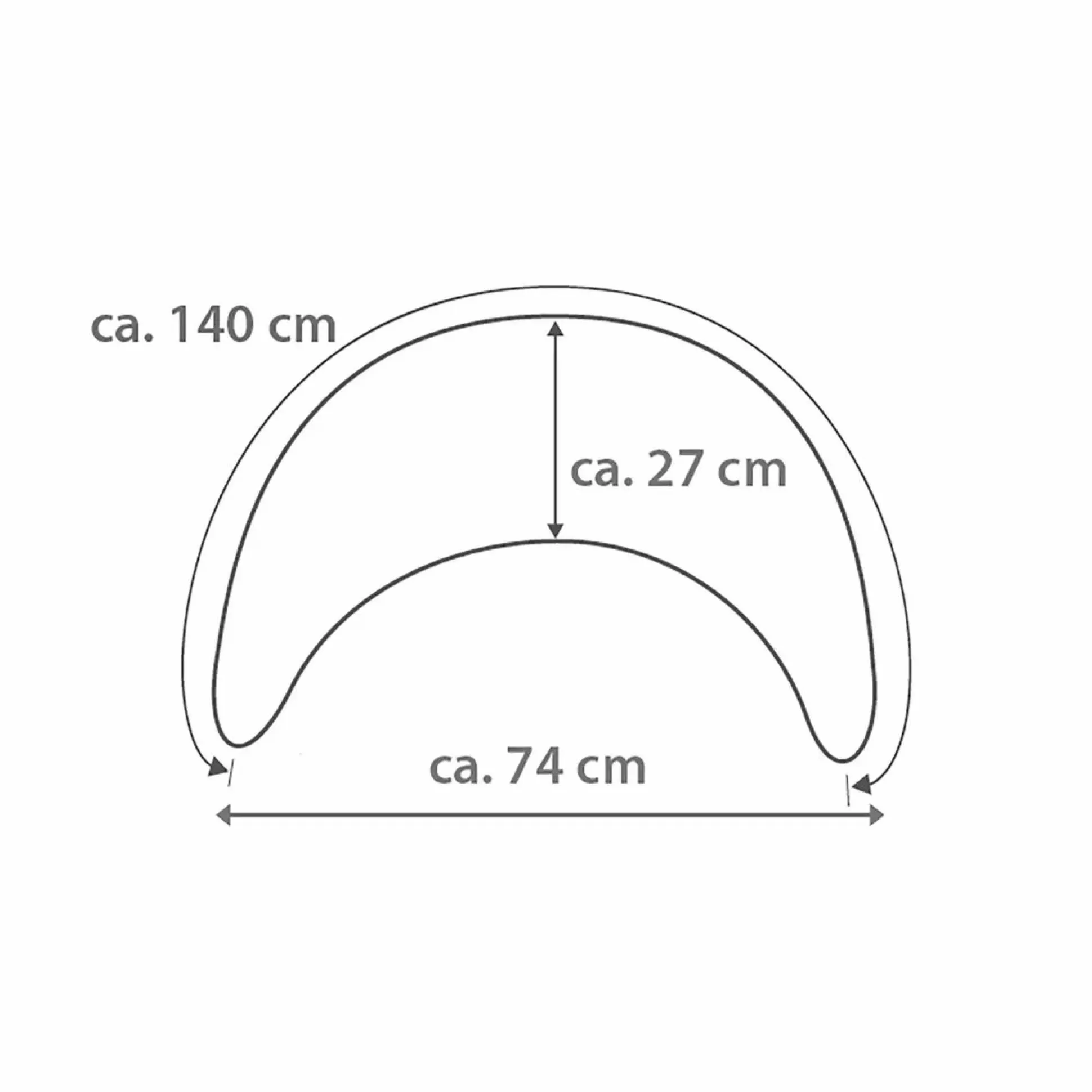 Plüschmond Steingrau