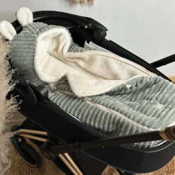 PLUSHY Babyschalen Fußsack Mineral Green