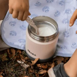 Portionsbehätler Edelstahl 300ml Hellrosa