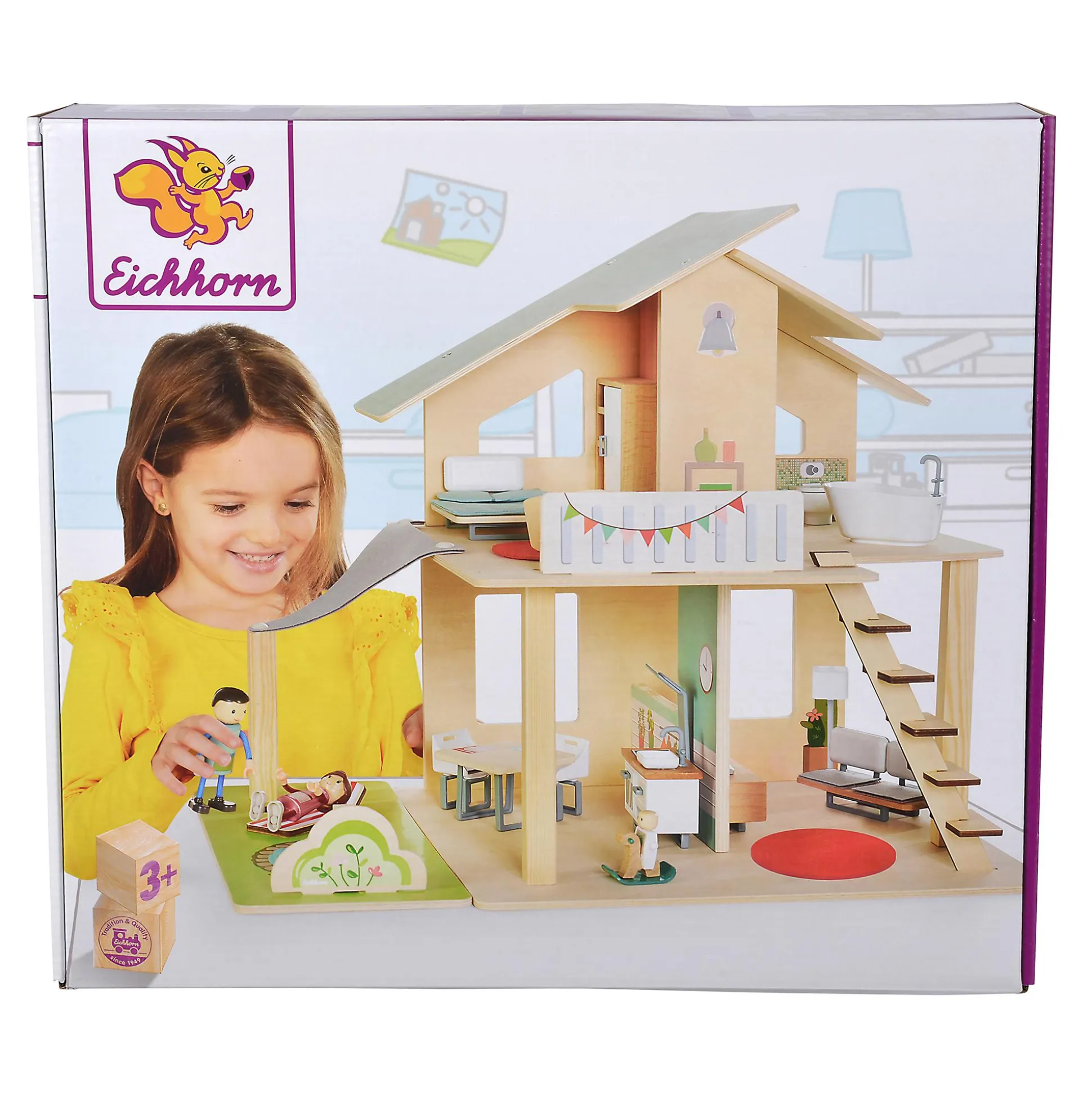 Puppenhaus mit Möbeln