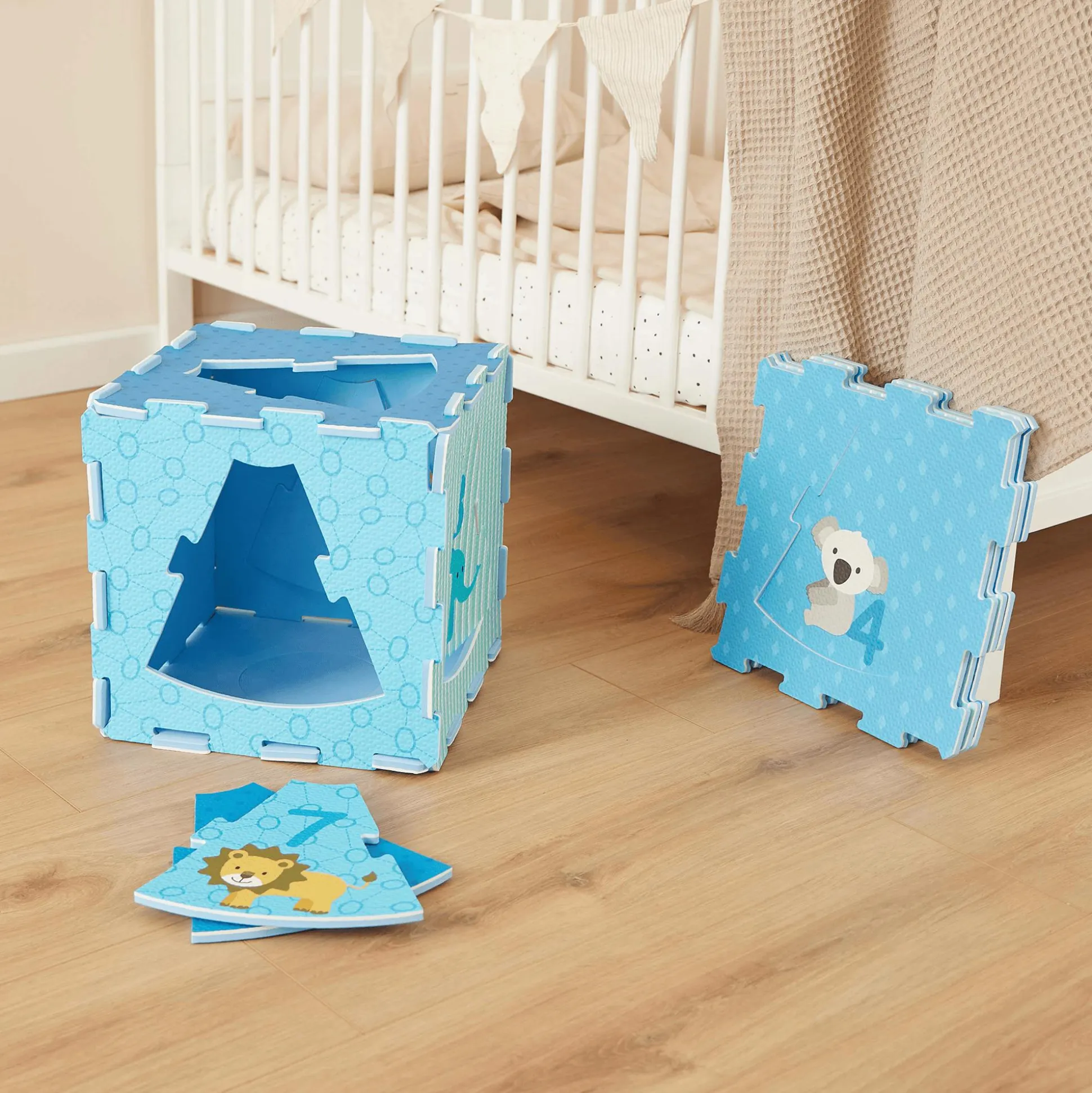 Puzzlematte Tiere und Zahlen