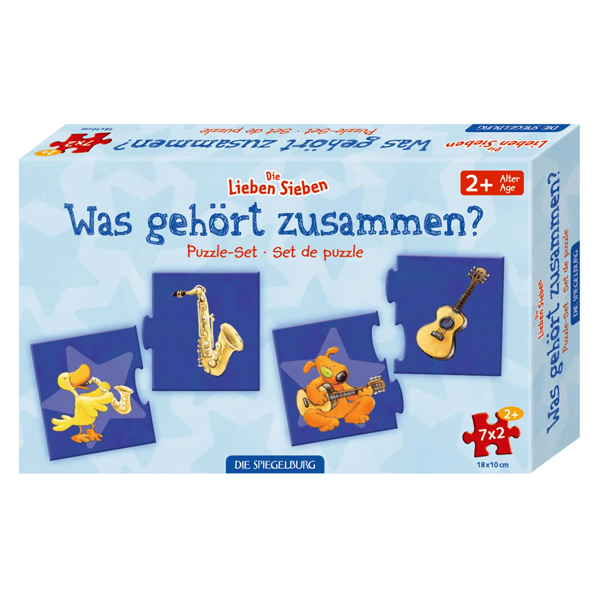 Puzzle-Set Die Lieben Sieben: Was gehört zusammen