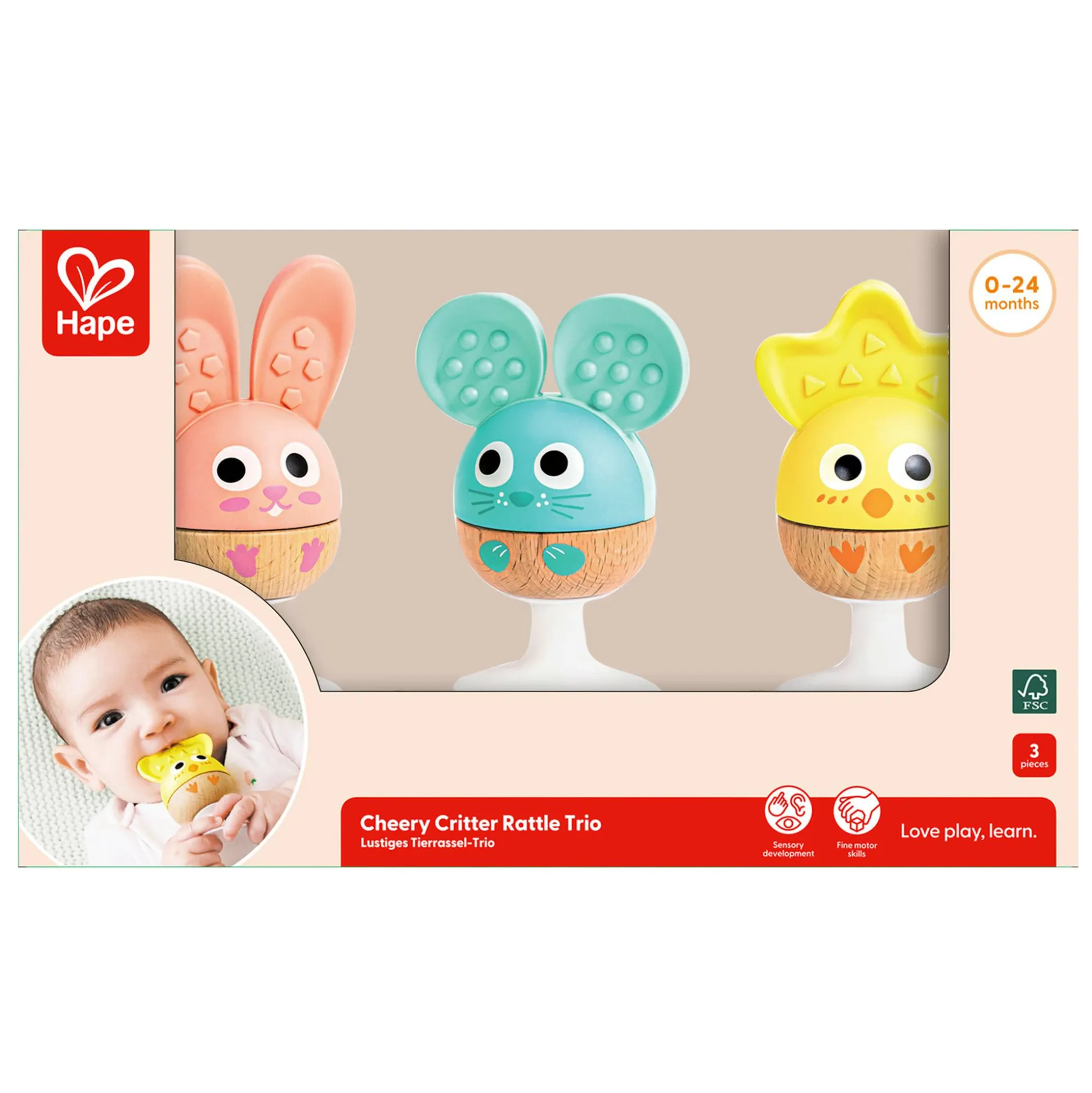 Rassel- und Beißring-Set