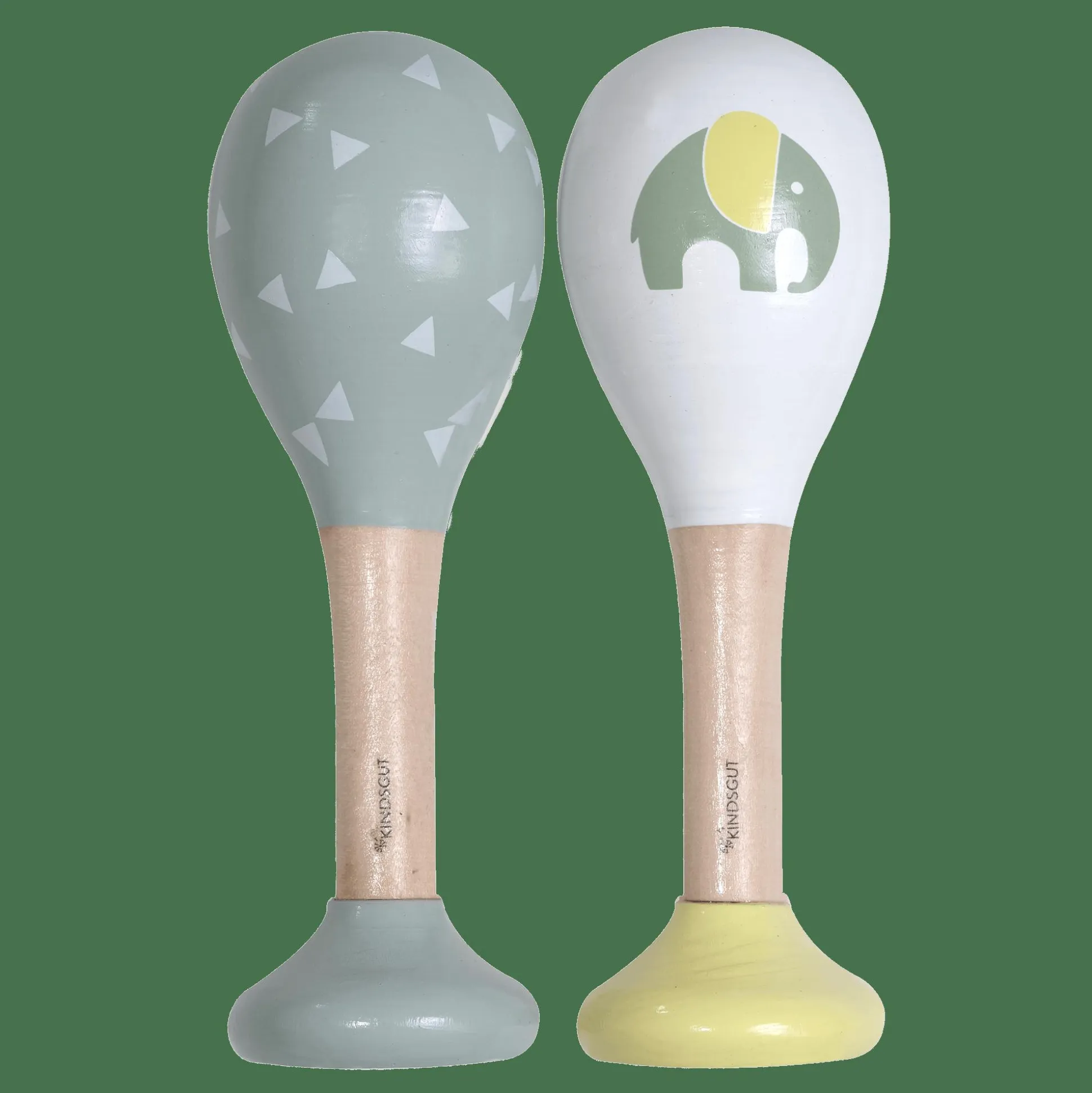 Rasseln Elefant und Dreiecke