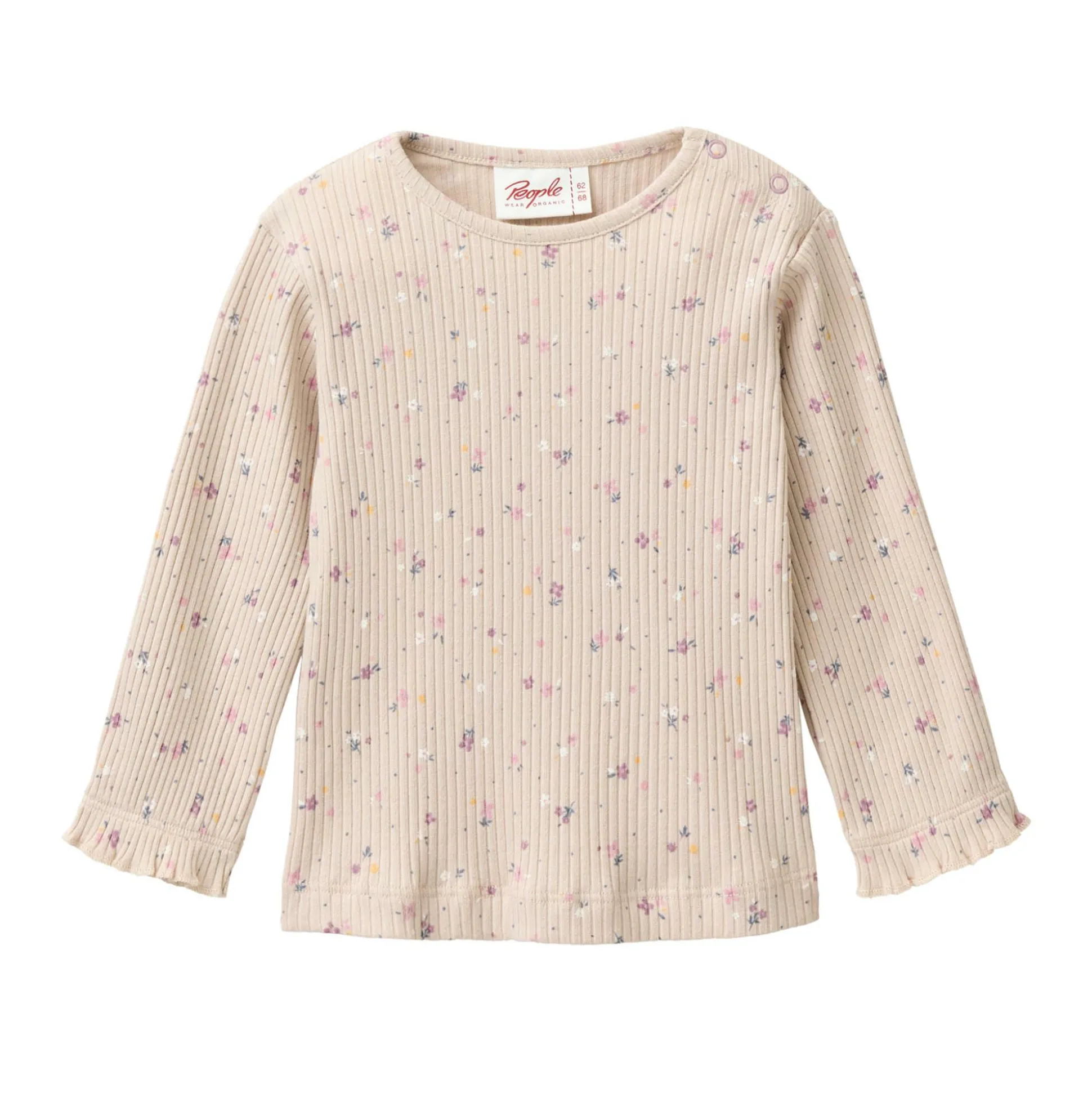 Ripp-Langarmshirt Blümchen