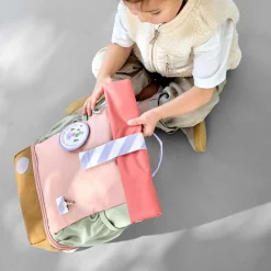 Rolltop-Kinderrucksack Sunny Explorer Rosa