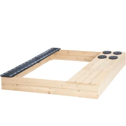 Sandkasten mit Straße Herd und Spielwanne