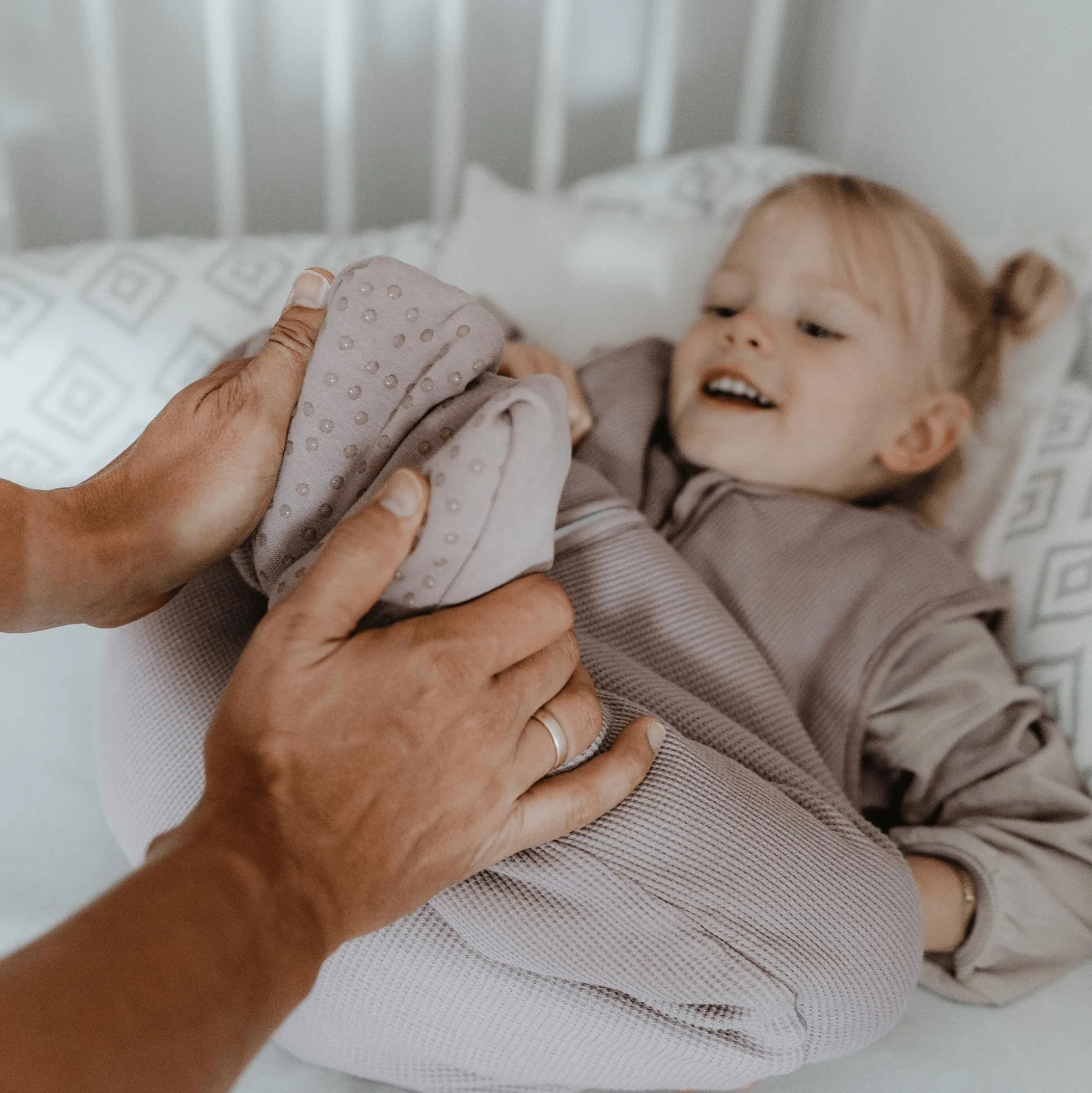 Schlafsack mit Umschlag-Fuß Gr. 90