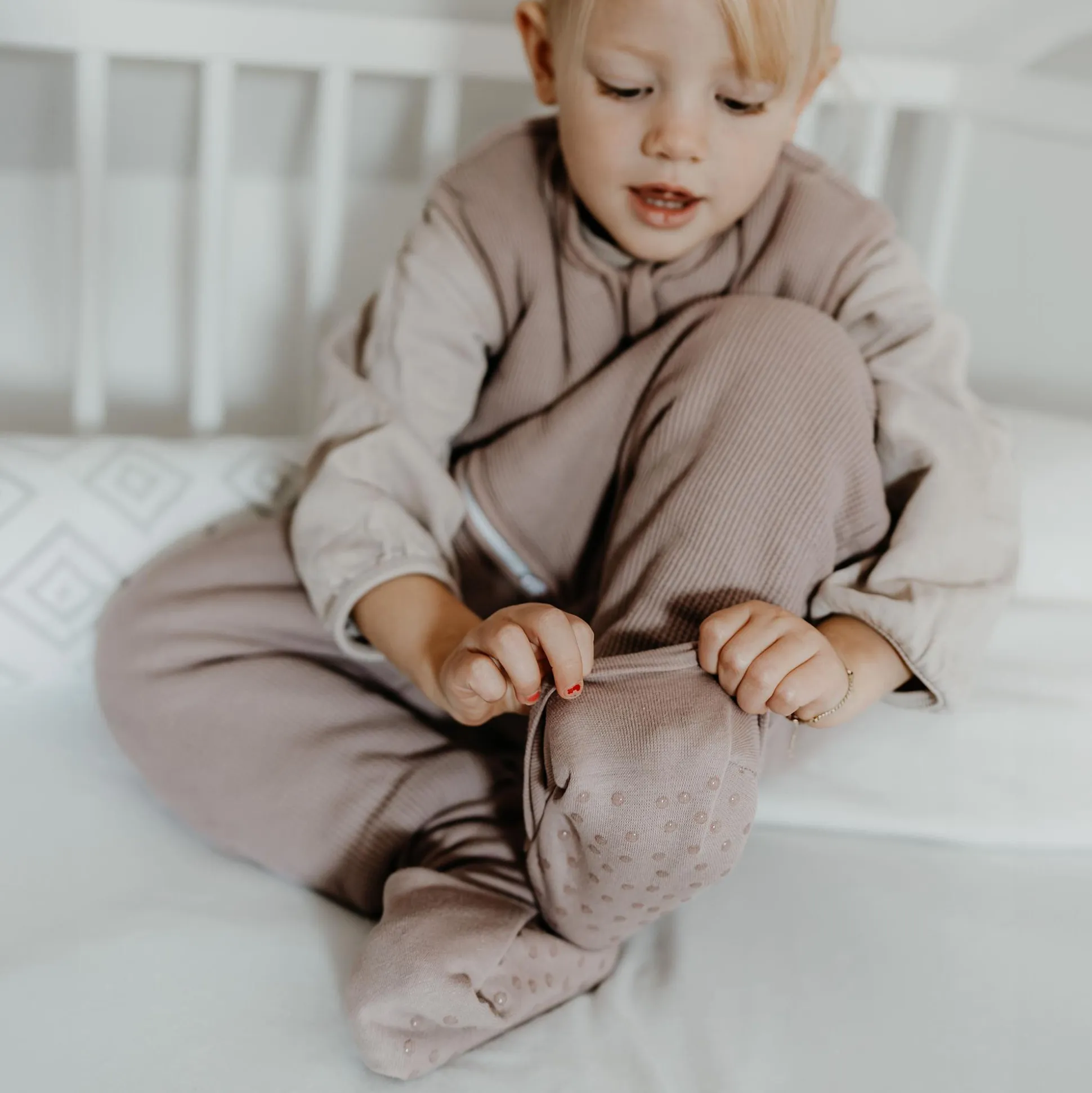 Schlafsack mit Umschlag-Fuß Gr. 70