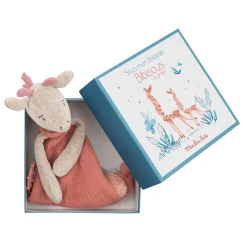 Schmusetuch Giraffe mit Schnullerhalter