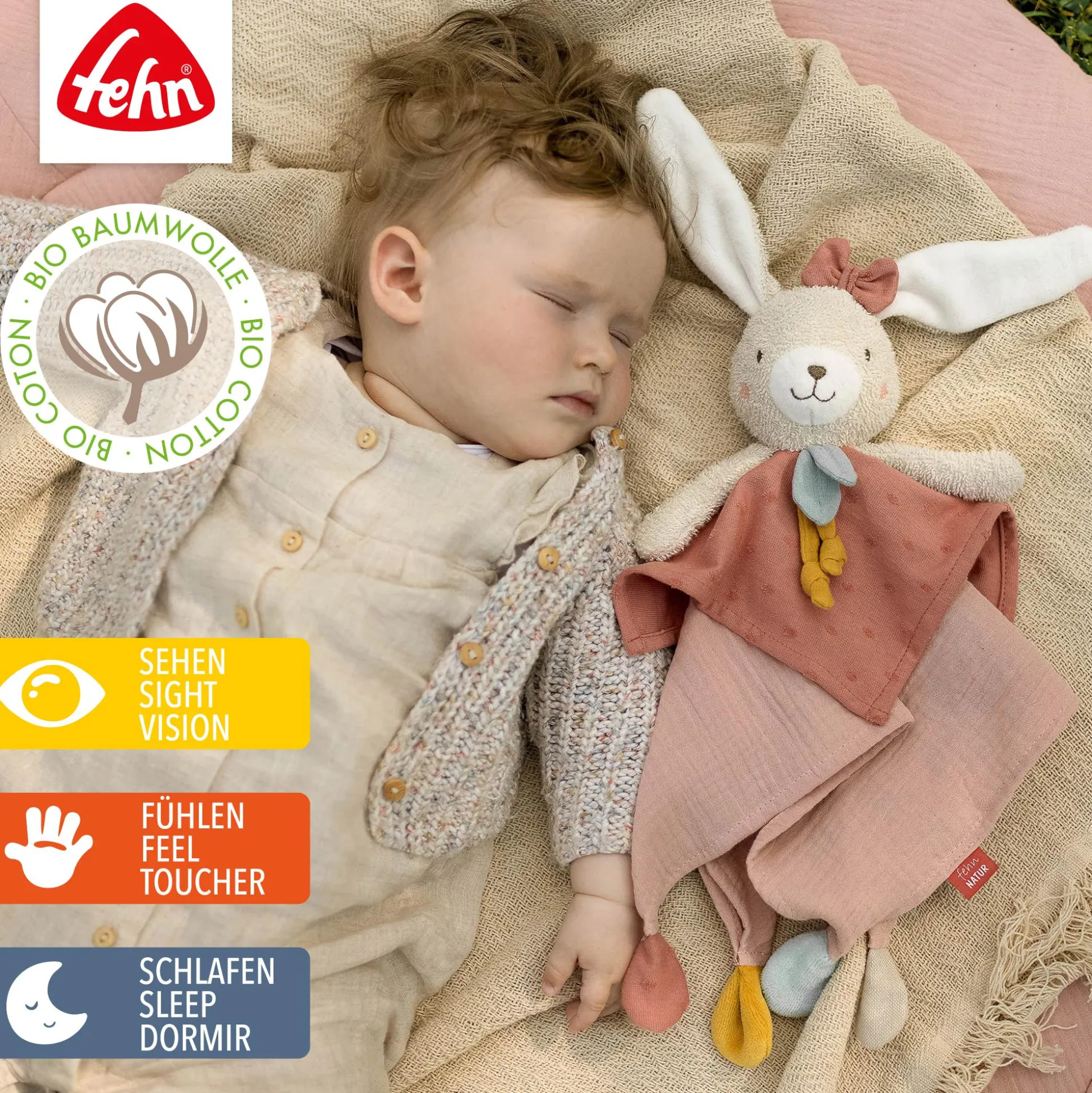 Schmusetuch Hase fehnNATUR