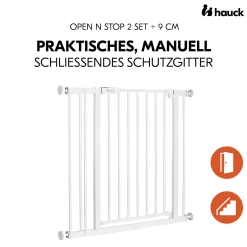 Schutzgitter-Set Open N Stop 2 mit 9 cm Verlängerung White