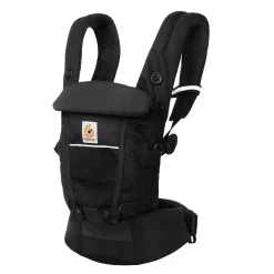 Set Adapt Soft Flex Mesh Onyx Black mit Rain & Wind Carrier Cover