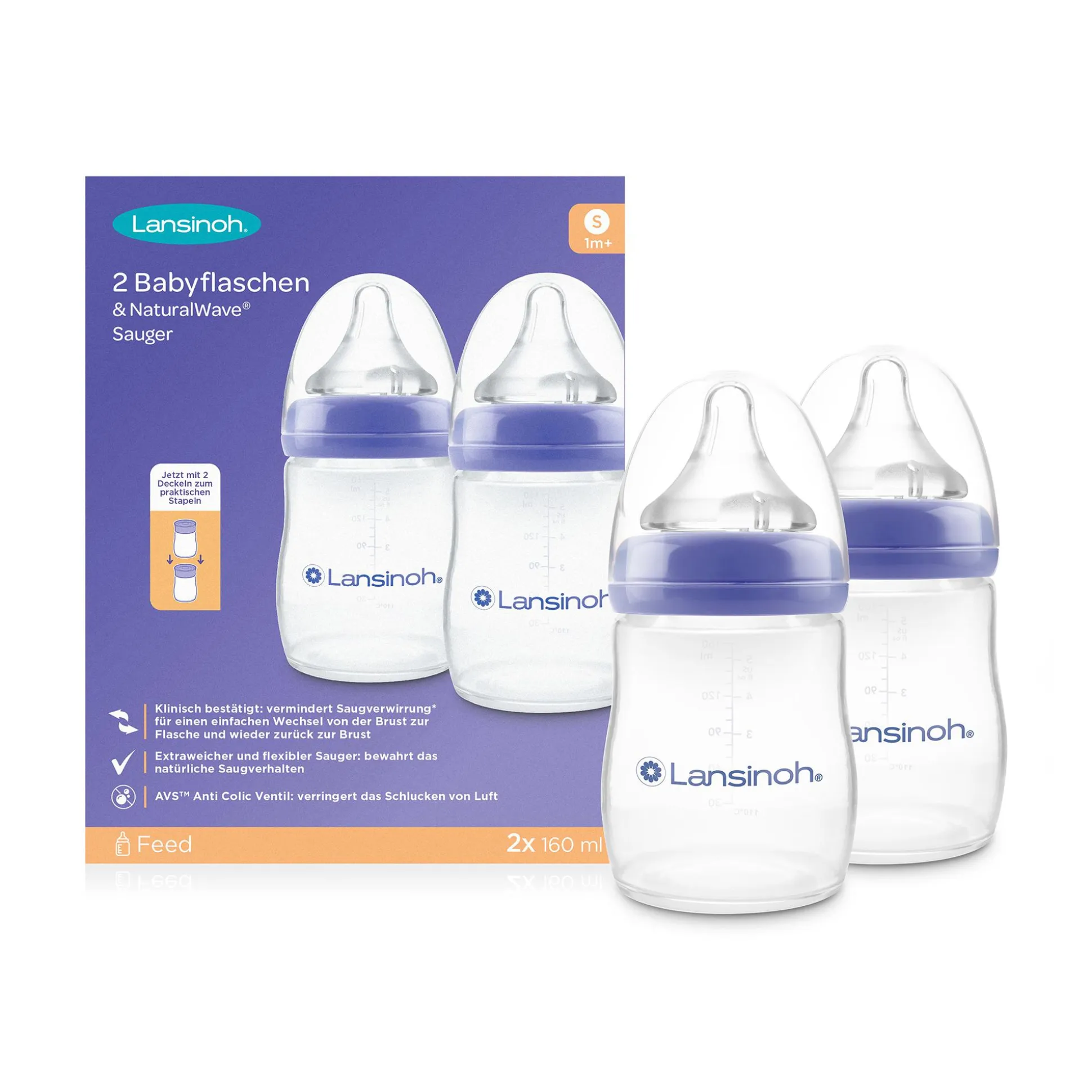 Set Babyflaschen NaturalWave Größe S