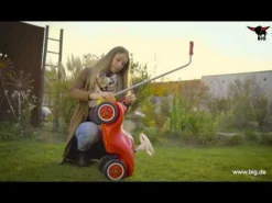 Set Bobby Car mit Flüsterrädern und Schubstange