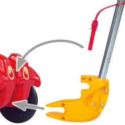 Set Bobby Car mit Flüsterrädern und Schubstange