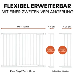 Set Clear Step 2 mit 21 cm Verlängerung White
