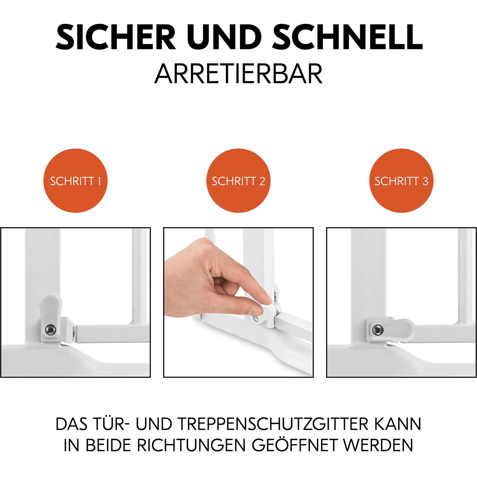 Set Clear Step Autoclose 2 mit 21 cm Verlängerung White