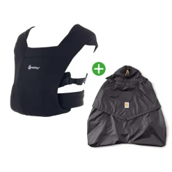 Set Embrace Pure Black mit Rain & Wind Carrier Cover
