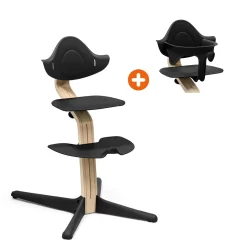 Set Nomi® Stuhl Natural Black mit Baby Set