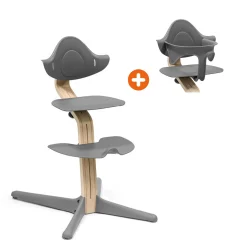 Set Nomi® Stuhl Natural Grey mit Baby Set