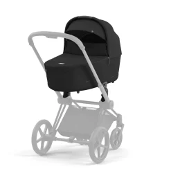 Set Priam Rahmen Chrome Black mit Wanne Lux und Sitzpaket Sepia Black