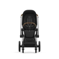 Set Priam Rahmen Chrome Black mit Wanne Lux und Sitzpaket Sepia Black