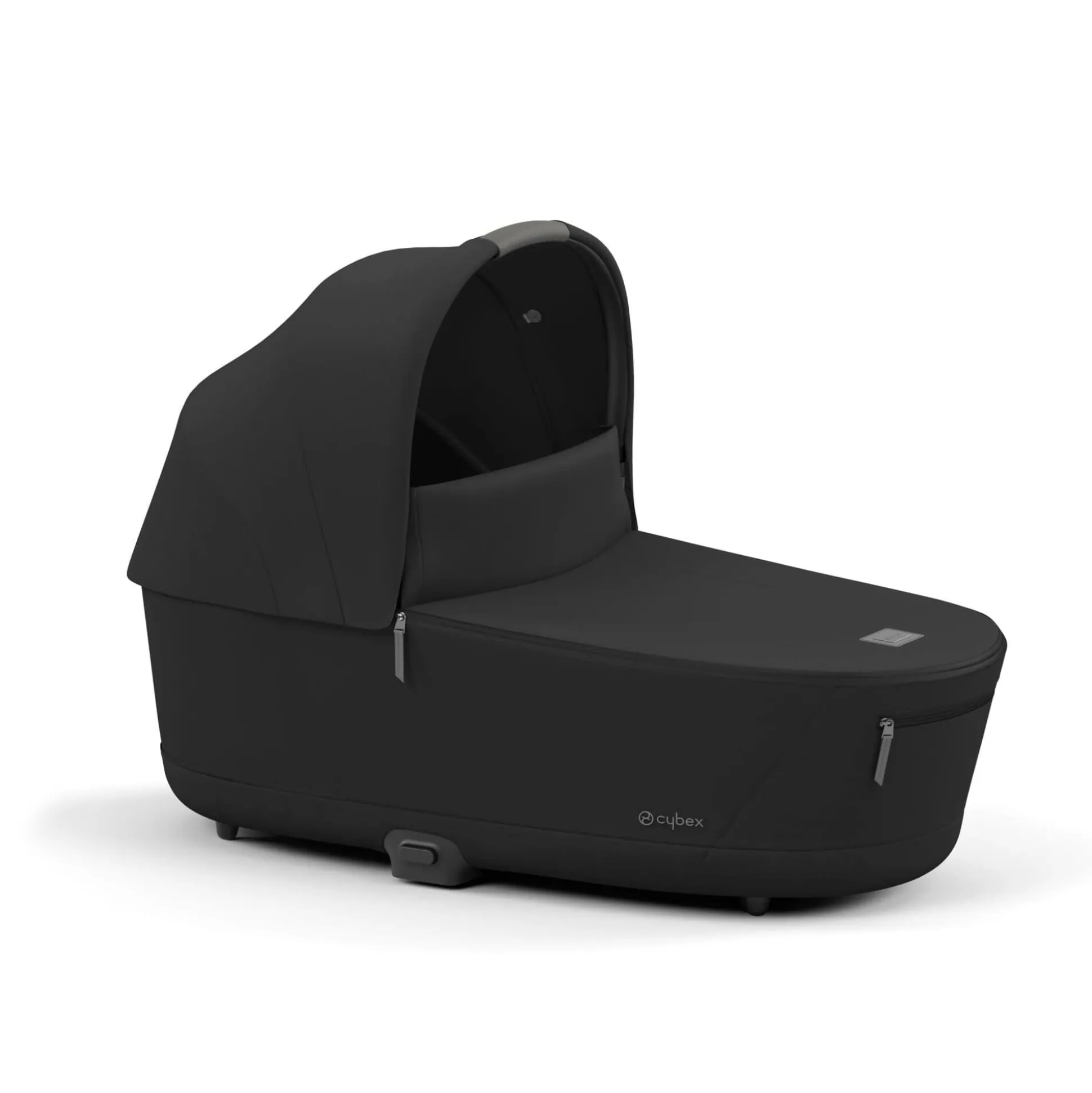 Set Priam Rahmen Chrome Black mit Wanne Lux und Sitzpaket Sepia Black