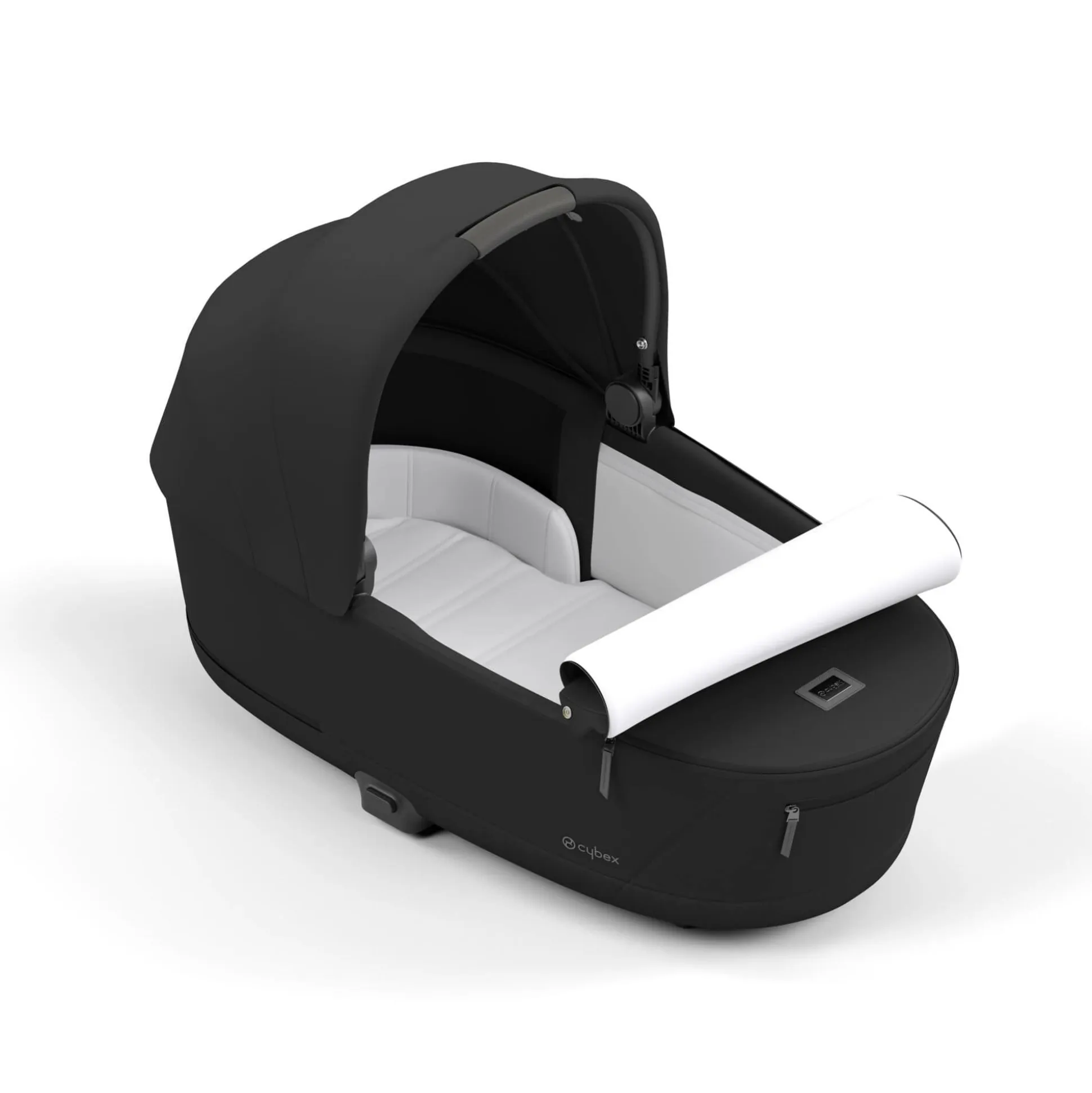 Set Priam Rahmen Chrome Black mit Wanne Lux und Sitzpaket Sepia Black