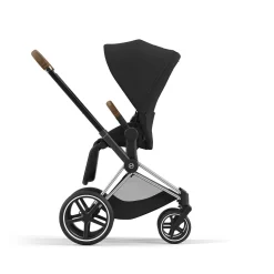 Set Priam Rahmen Matt Black mit Wanne Lux und Sitzpaket Sepia Black